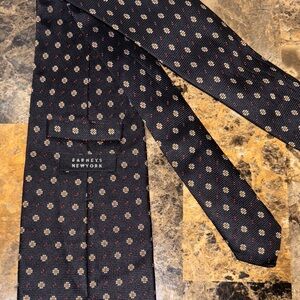 Barneys New York Black Floral Tie